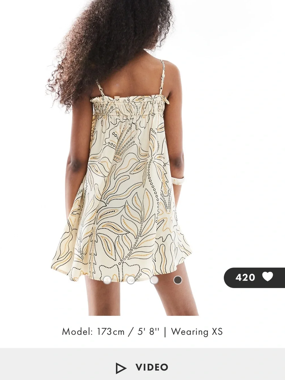 ASOS Cream Sundress - Picture 2 of 3